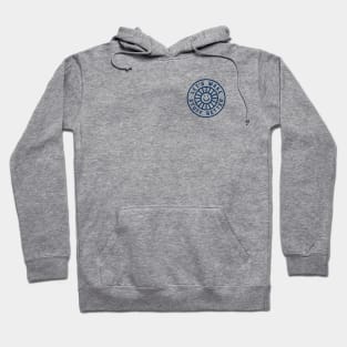 Left Chest Dark Blue - LET'S MAKE STUFF BETTER - Celebrating Human Progress Of All Kinds Hoodie